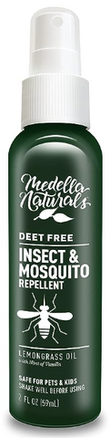 Medella Naturals Plant Based DEET Free Insect & Mosquito Repellent (2oz.)